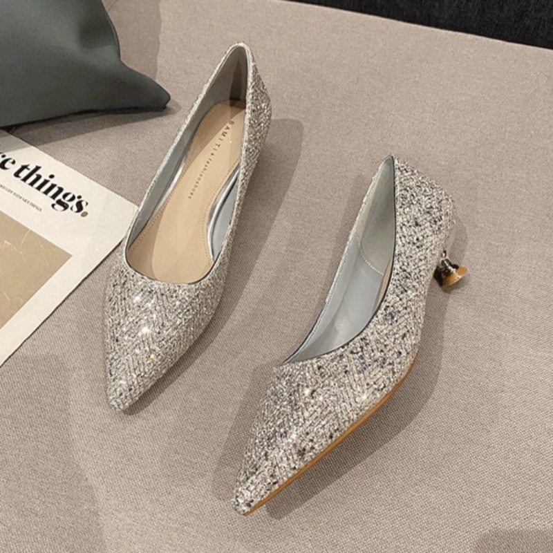 Women'S Fashion Shoes - Gold High Heels Women Fashion Design