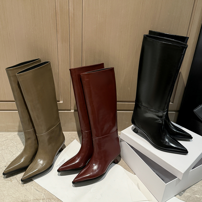 QUTAA Fashion News Women Knee  - Women'S Fashion Knee High Boots recension och pris