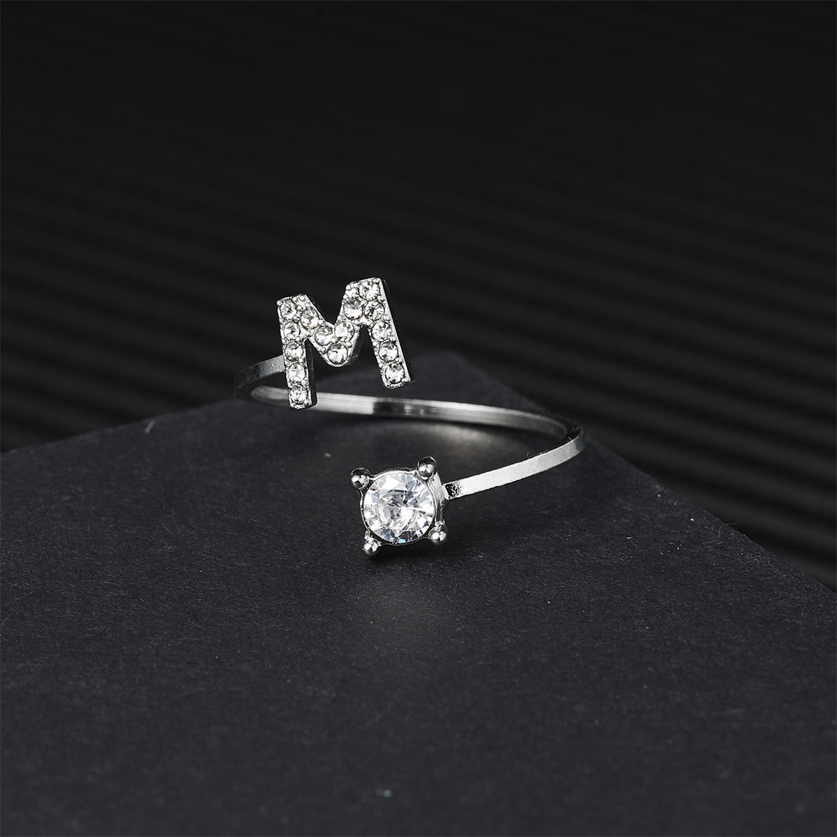 Silver Color Zircon Initial A- - Women Fashion Names recension och pris