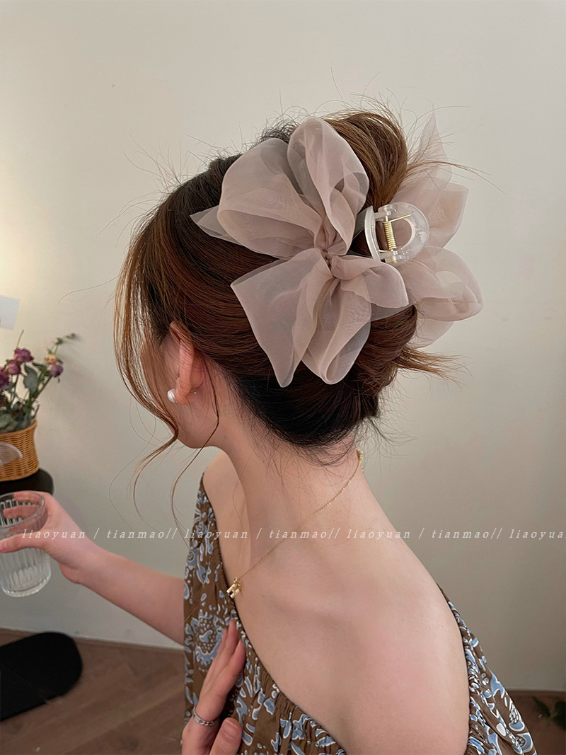Korea Sweet Mesh Tulle Big Bow - Women'S Fashion Korea recension och pris
