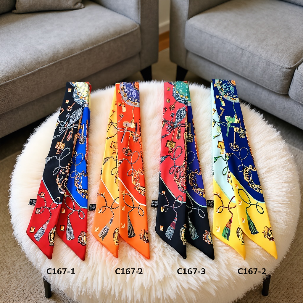 Print Scarf Four Seasons Prese - Women Fashion Necktie recension och pris
