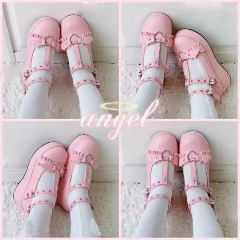 New Sweet Heart Buckle Wedges  - Women'S Fashion Shoes recension och pris
