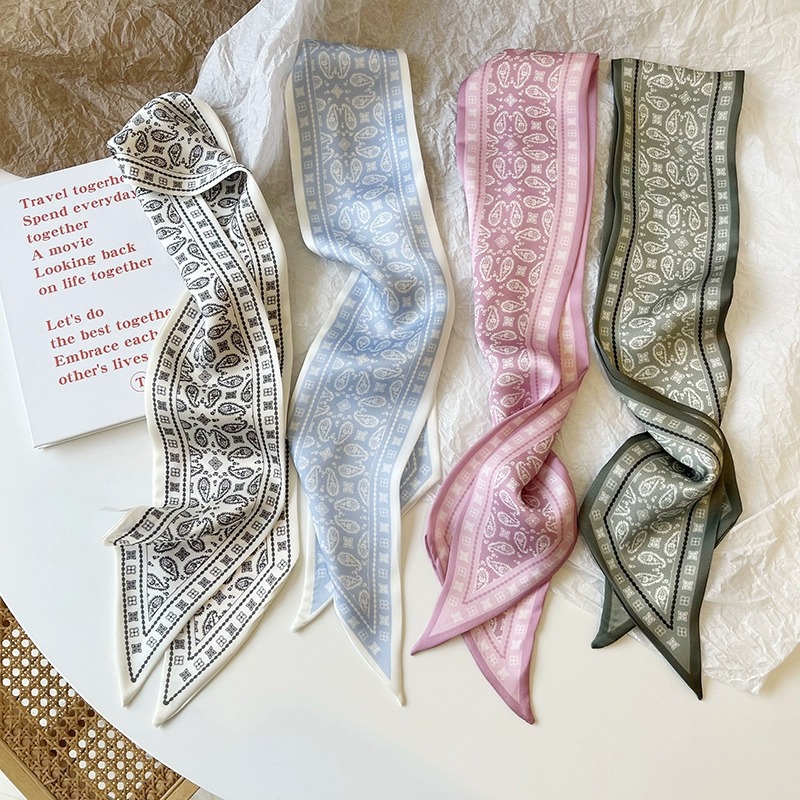 Set Series Silk Satin Scarf Wo - Women Fashion Necktie recension och pris