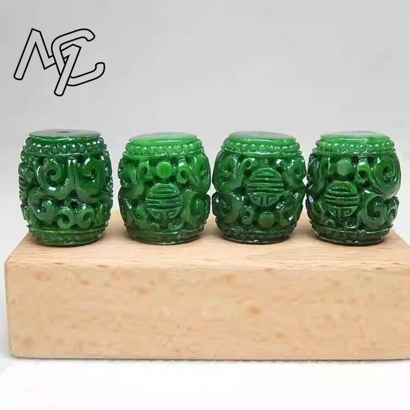 5pc Natural Green Jade Carving - Women'S Fashion Jewellery recension och pris