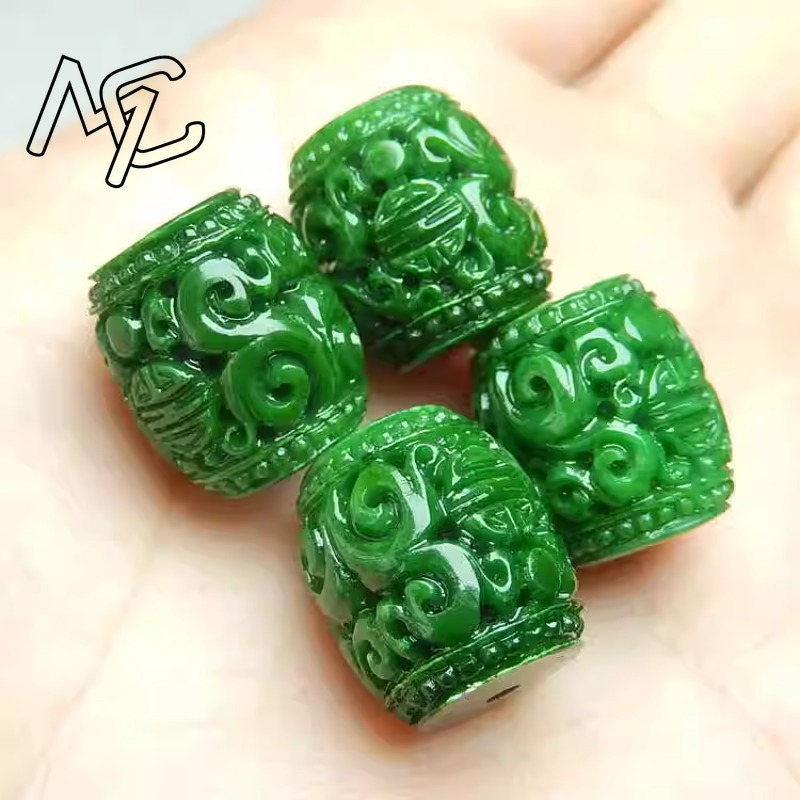 5pc Natural Green Jade Carving - Women'S Fashion Jewellery recension och pris