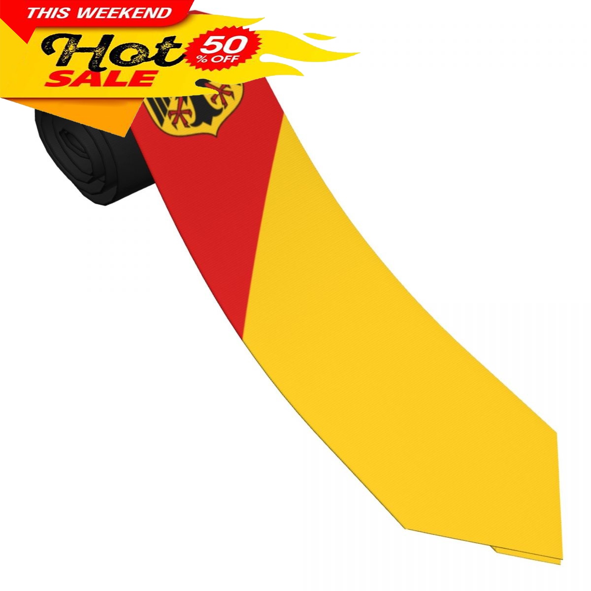 Germany Flag Tie Emblem Neckti - Women Fashion Necktie recension och pris