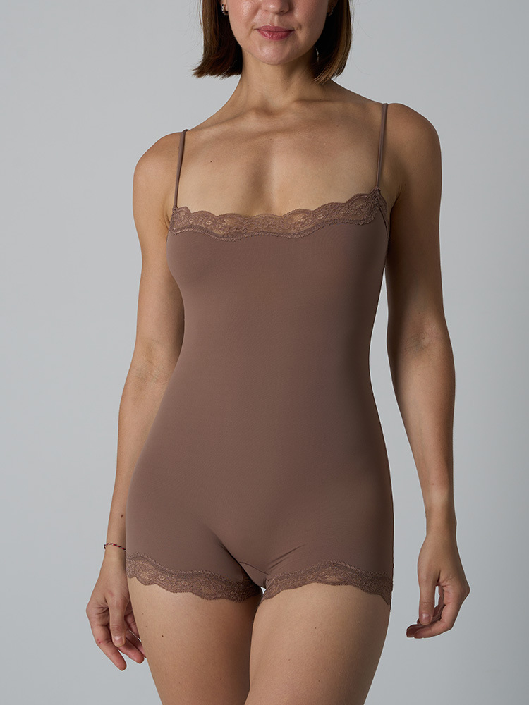 Lace Trim Romper Bodysuit – Ul - Lace Trim Cami recension och pris