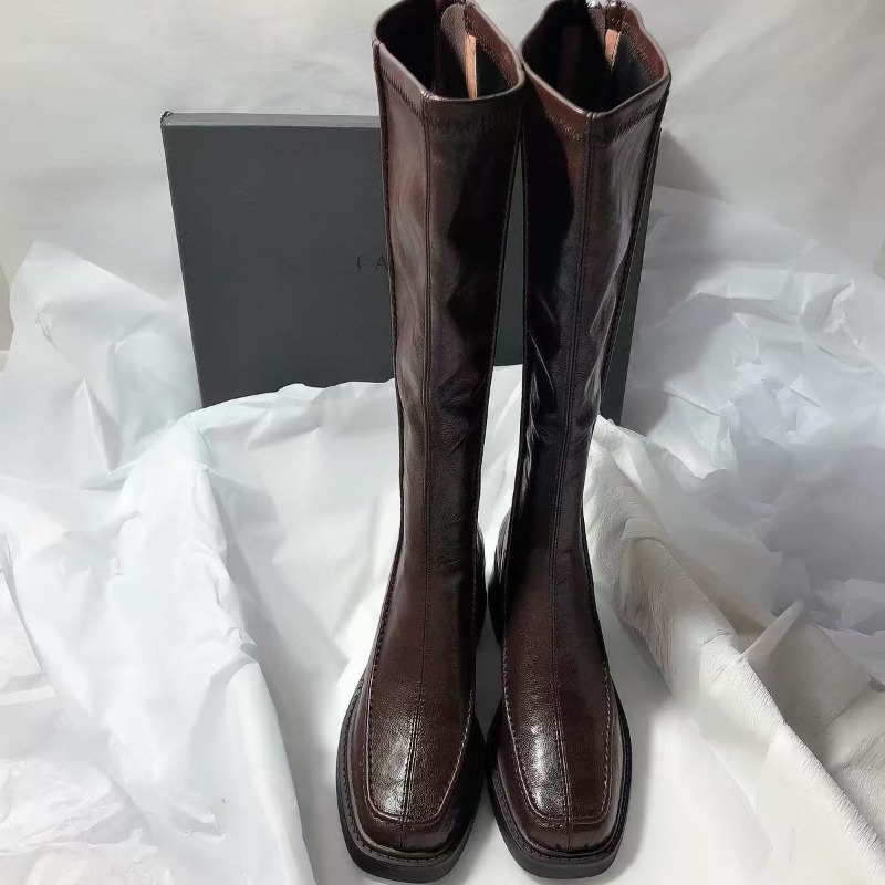 Round-toe Thick-soled Long Boo - Women'S Fashion Knee High Boots recension och pris