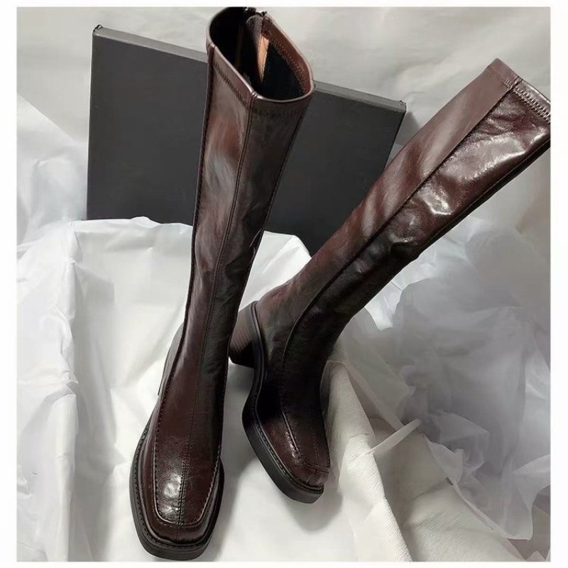 Round-toe Thick-soled Long Boo - Women'S Fashion Knee High Boots recension och pris