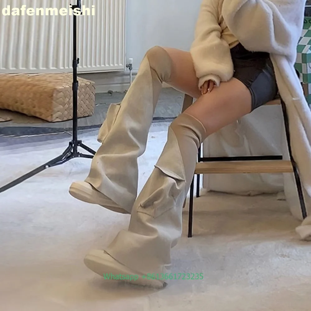 Women's Black Denim Over-The-K - Women'S Fashion Knee High Boots recension och pris