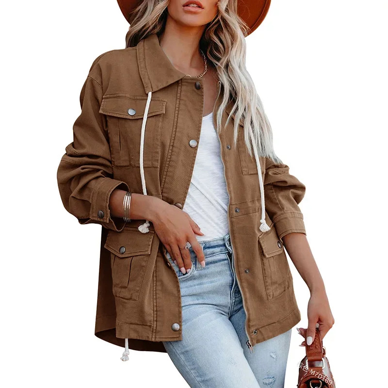 2025 Ladies Solid Color Jacket - Women'S Fashion Vest Tops recension och pris