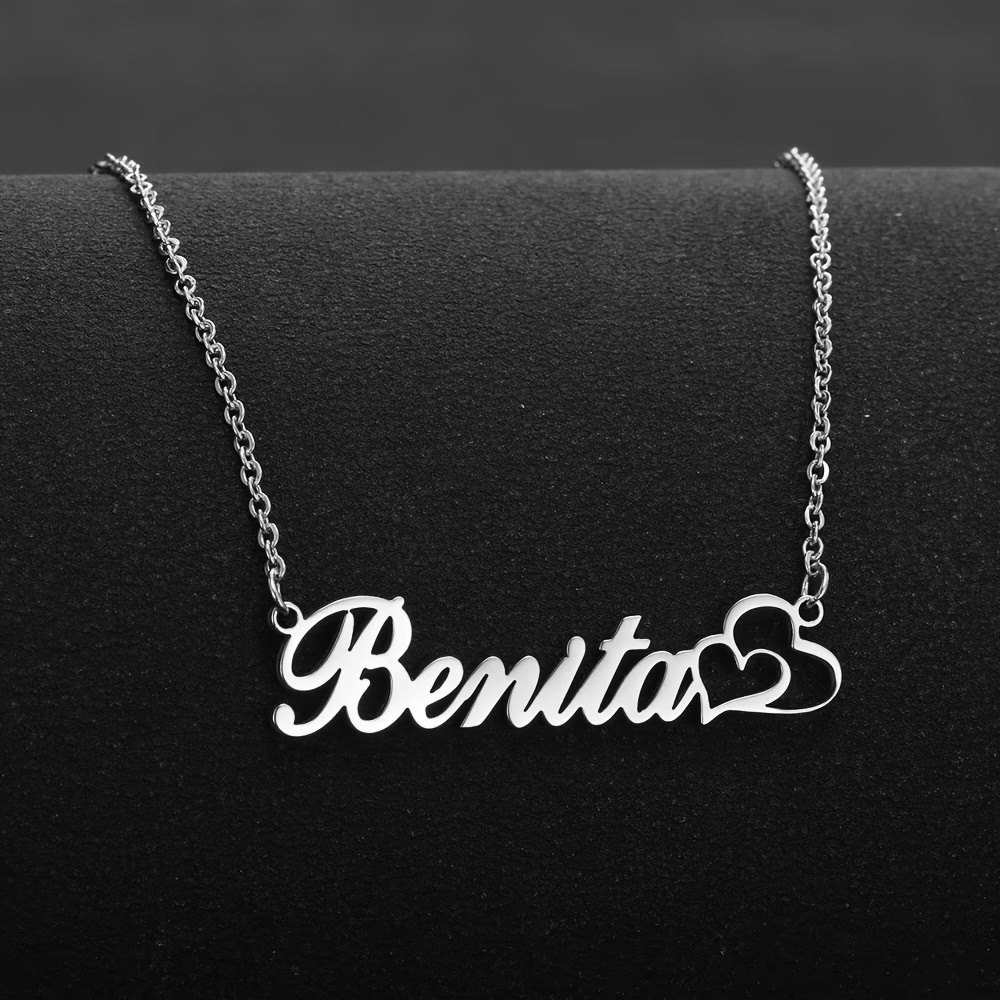 Personalized Double Heart Cust - Women Fashion Names recension och pris