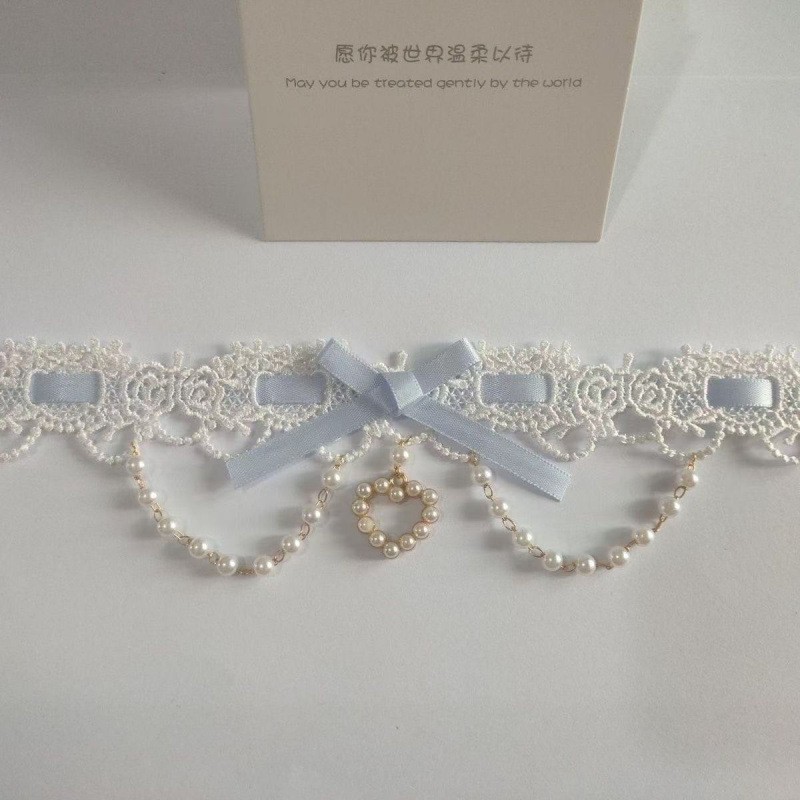 Lolita Pearl Sweet Lace Neckla - Women Fashion Photoshoot recension och pris