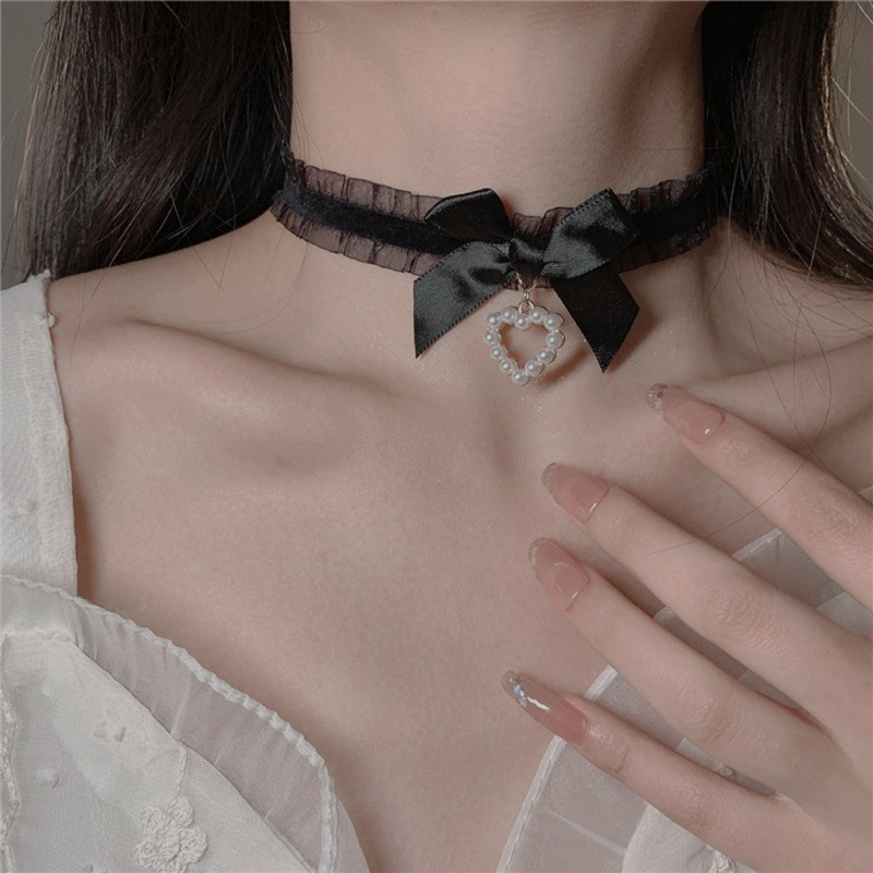 Lolita Pearl Sweet Lace Neckla - Women Fashion Photoshoot recension och pris