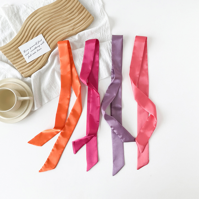 4x100cm Satin Silk Narrow Scar - Women Fashion Necktie recension och pris