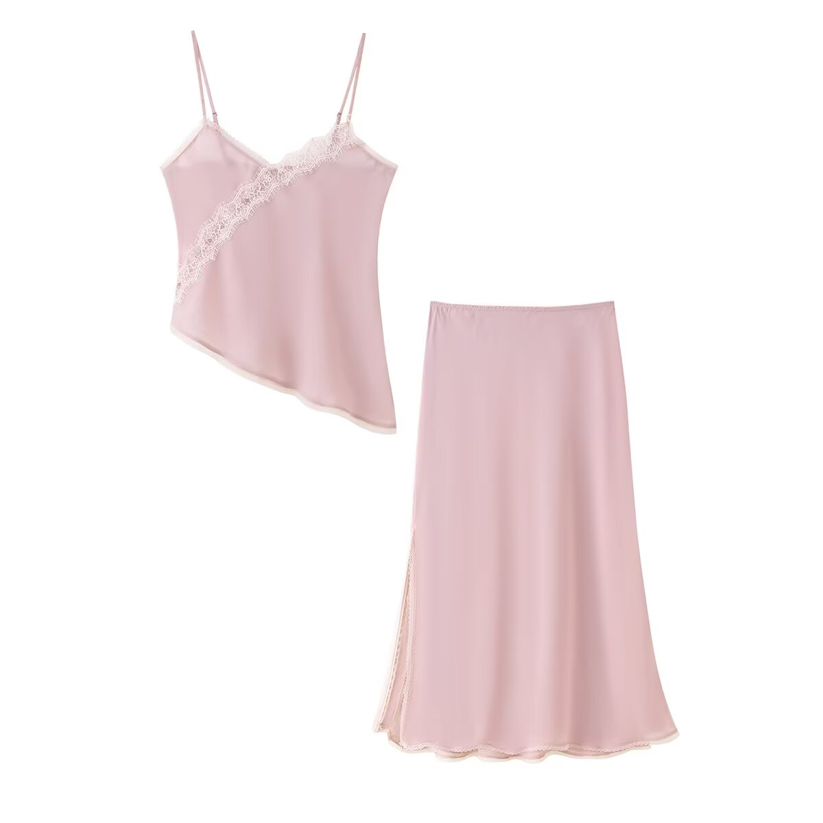Tidalyf 2025 Women Pink Cami T - Lace Trim Cami recension och pris
